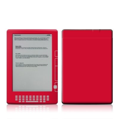 Kindle DX Skin - Solid State Red Image Kindle DX Skin - Solid State Red