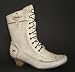 Mustang Damenstiefel Stiefel Schuhe Damenschuhe Stiefelette creme