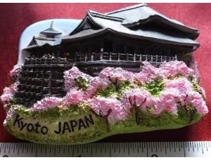 Kyoto Japan Kiyomizu-dera Water Temple High Quality Resin 3D fridge Refrigerator Thai Magnet Hand Made Craft