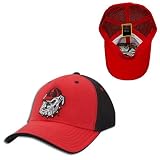 Georgia Bulldogs NCAA Pocket Mesh Flex Baseball Cap (Red)