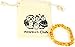 Baltic Amber Teething Bracelet or Anklet for Babies, Toddlers, and Kids - Lab-Tested - Honey Chips - Stretchy Cord - 5.5 Inches