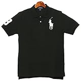 POLO RALPH LAUREN ポロ ラルフローレン ビッグポニー ナンバリング 半袖 ポロシャツ 男女兼用 01.ポロブラック XL(2L) [並行輸入品]