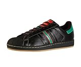Adidas Men's Superstar 2 Casual Shoe Black, Red, Green (12)