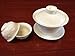 Chinese Traditional Gaiwan Teacup (Gaiwan/110ml and Two Embossment Dragon Teacups)