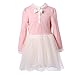 Richie House Girls' Princess Knit Top with Layered Mesh Bottoms Size 3-12 Rh2076