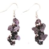 Beads of Strength Earrings in Berry Tones - Guatemala