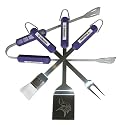 Motorhead Products MH5032 NFL 4-Piece BBQ Grilling Utensil Set, Vikings