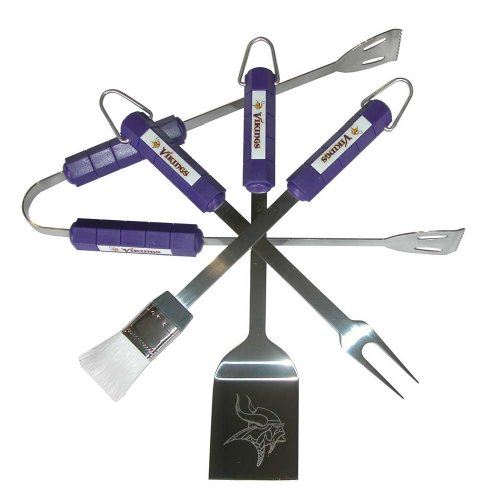 NFL Minnesota Vikings 4-Piece Barbecue Set