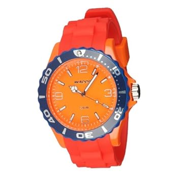 Waooh - Montre MC42 Tricolore - Rouge orange & bleu Waooh - Montre MC42 Tricolore - Rouge orange & bleu