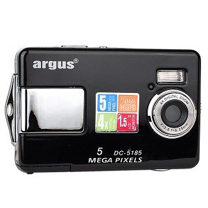 Argus DC-5185 5MP 4x Digital Zoom Camera PC Camera (Black Silver) by 