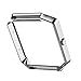For Fitbit Blaze, EZTeck? Stainless Steel Replace Metal Frame For Fitbit Blaze Smart Watch, Silver