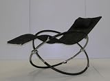 Bubinga The Original Bubinga Gyro Interior Black Chenile Folding Lounger Chair