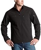 Free Country Men's Soft Shell Jacket,Black,XX-Large