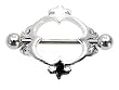 Stainless Steel Shields Nipple Ring - 14G - Sold Individually