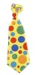 Multicolored Polkadot Clown Neck Tie