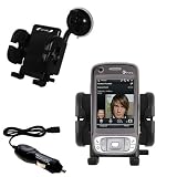 HTC TyTN II Flexible Auto Windshield Holder with Car Charger - Uses Gomadic TipExchange