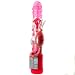 Waterproof Silicone Wandering Rabbit Pearl Wireless Pink 11 Inch Vibrator
