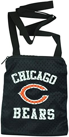 NFL Chicago Bears Messenger Jersey Mesh Bag Ladies Women Handbag Purse Blue