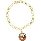 NHL New York Islanders Ladies Gold-Tone Charm Bracelet