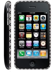 Apple iPhone 3GS 32GB Black - Black and White Diamonds