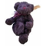Russ Berrie Purple Plush Bearberry Teddy Bear Small Size 10"