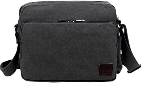 Canvas Messenger Bag for Outdoor Crossbody bag Over Shoulder Retro Casual Pack Bag (Grey)