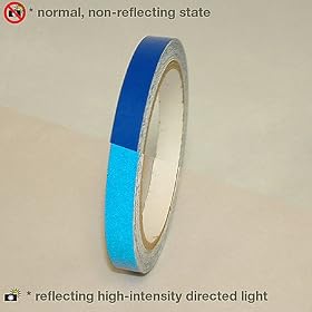JVCC REF-7 Engineering Grade Reflective Tape: 1/2 in. x 10 yds. (Blue)