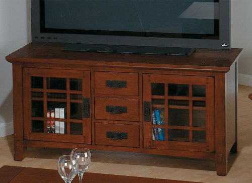 Media Unit by Jofran - Brown Mission Oak Finish (036-9)