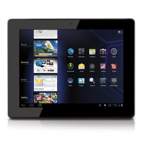 Coby Kyros 9.7-Inch Android 4.0 8 GB Internet Tablet 4:3 Capacitive Multi-Touchscreen with Built-In Camera, Black MID9742-8