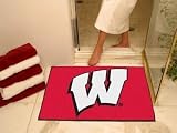 Univ of Wisconsin Script All-Star 34x44.5 Floor Mat (Rug) - Wisconsin Badgers