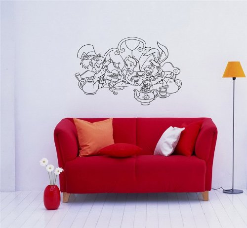 Alice in Wonderland Wall Mural Sticker Baby Room D36