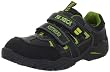 BM Footwear 2260901, Jungen Halbschuhe, Schwarz (black-lime), EU 38
