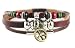 Peace Drop Leather Zen Bracelet - Adjustable, Fits 5.5 to 8 Inches, for Men, Women, Teens, Boys and Girls (Foil Gift Box)