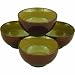 Sango Nova Brown Ice Cream Bowls, Set of 4