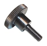 Plain Steel Knurled Thumb Screws, 3/8" - 16, 1-3/8 inches Head Diameter, 1-1/4 inches Length (Pack of 1)
