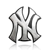 MLB New York Yankees Chrome Metal Car Emblem