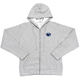 Penn State Nittany Lions NCAA Hoody Full Zip Hooded Sweatshirt For Women (Grey Heather)