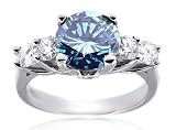 2.25 Blue Diamond Engagment Ring