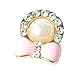Brilliant Pearl Bow Tie Iphone Home Return Keys Buttons Sticker For iPhone 4S iPhone 5 iPod Touch iPad Repair Fix Replace Replacement(Blue or Pink)