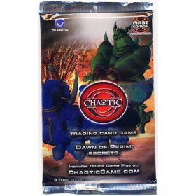 Chaotic Trading Card Game TCG Premiere Edition Dawn of Perim Secrets Booster Pack