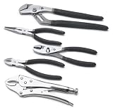 Performance Tool W1072 5 Piece Double Cushion Grip Plier Set