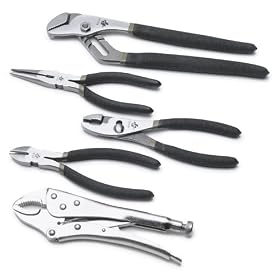 Performance Tool W1072 5 Piece Double Cushion Grip Plier Set by Performance Tool