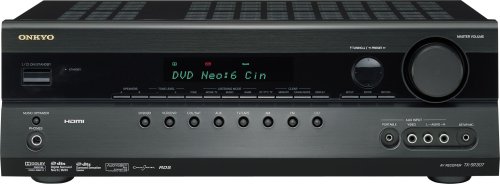 Onkyo TX SR 307 5.1 AV-Receiver (3x HDMI IN, PassThru 1080p, Dolby Digital/Pro Logic II, DTS) schwarz