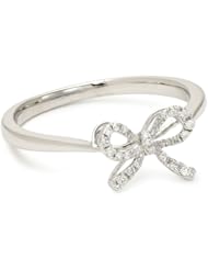 KC Designs "Trinkets" 14k White Gold and Diamond Baby Bow Ring