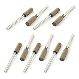 uxcell 砥石　研削ヘッド 研磨 金属材質 3mm直径 マウントポイント シルバートーン 10個入り