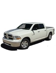 Automotive Parts and Accessories: POWER RAM : 2009-2014 Dodge Ram Hood and Bed Strobe Style Vinyl Graphic Decal Stripes (Fits ALL MODELS) (Color-3M 04 Red) - MoProAuto