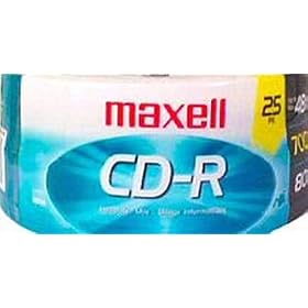 Maxell Cd-R 700 mb 80 Min 25Pk (2-Pack)