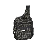 Baggallini Giraffe Crinkle Nylon Messenger bagg
