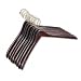 Deluxe Contoured Hardwood Coat Hangers, 18, Metal Hook, Walnut Finish, 6/Pack