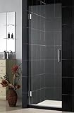 DreamLine Unidoor Shower Door 26-SHDR20267210F-01. 26''W x 72''H, Clear Glass, Chrome